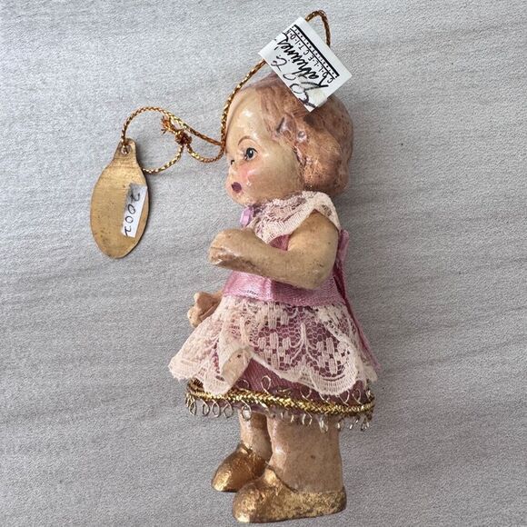 Katherine’s Collection 2002 Victorian Doll Vintage Ornament Pink Dress - Picture 5 of 5